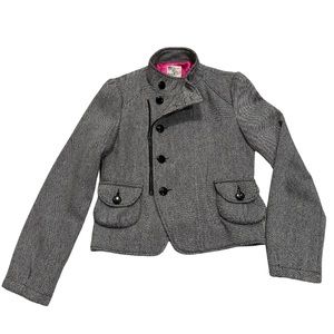 Black & White - Military Style Jacket - S